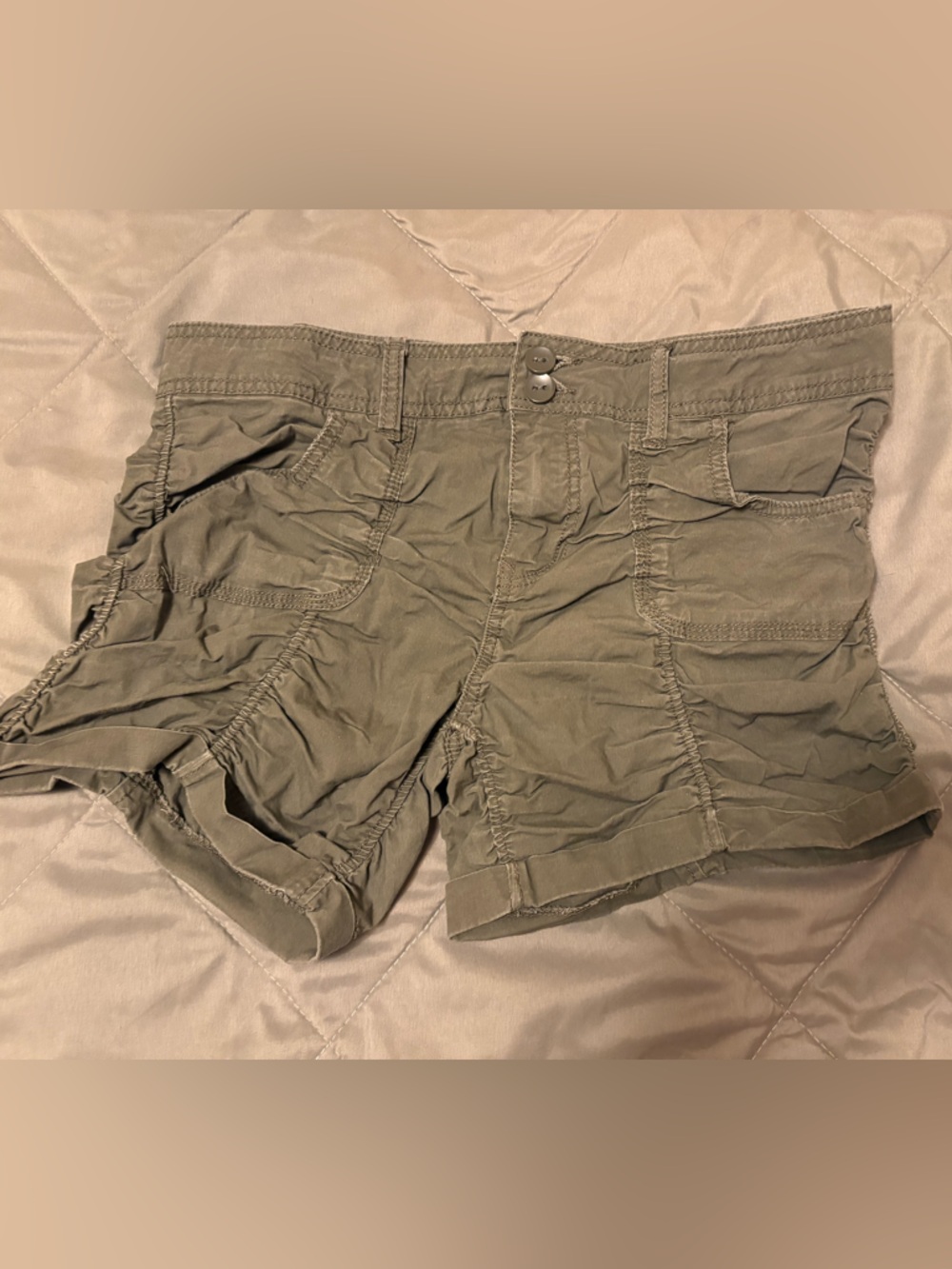 No Boundaries Olive/Grey Utility Cargo Shorts size 13